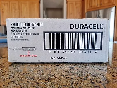 Duracell CopperTop C Alkaline Batteries Case Of 48 Batteries (4 Boxes Of 12 Ea) • $50