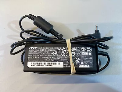 Original Acer 45w Small Tip Laptop AC Adapter PSU 3.0mm X 1.1mm A13-045N2A • £9.99