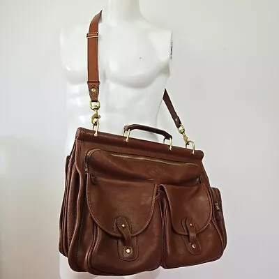 Original Ghurka Bag Garrison No. 147 Vintage Chestnut Brown Leather Registered • $1200