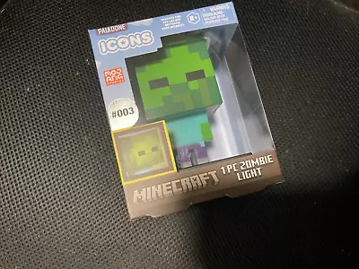 New Paladone Icons Minecraft 3d Zombie Night Light - Character Figure Lamp  New • $5.25
