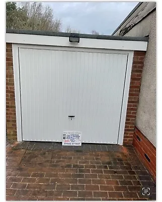 Novoferm Thornby (Vertical Ribb) Steel Canopy Garage Door Cheap Price • £380