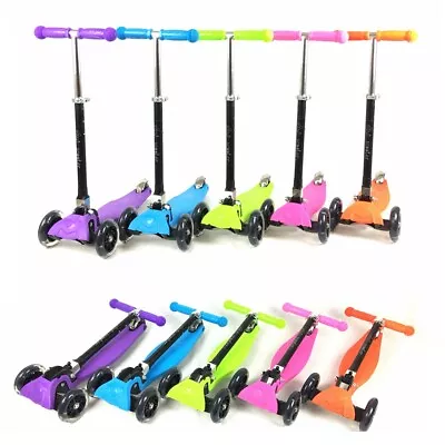 Kick Push Scooter EQuic Kids Scooter Flashing Wheel Folding Adjustable Height • $39.90