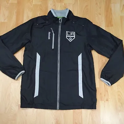 LA Kings Reebok Center Ice Collection Windbreaker Jacket Embroidered Mens Small • $45