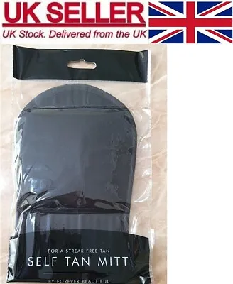 Self Tanning Glove Fake Velvet Black Tanning Mitt Easy Soft Application No Mess. • £2.99