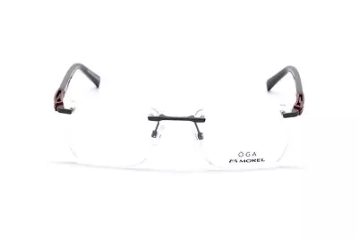 OGA Morel 10092O Grey Red GR20 Rimless Eyeglasses Frame 53-18-140 France 100920 • $171.60