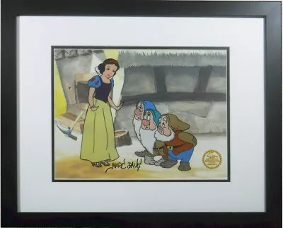 🔵⚪Snow White Sericel Cel Hand Signed Disney Certified Marc Davis 7 Seven Dwarfs • $398.67