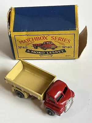 Matchbox Lesney No 40 Bedford Tipper Truck With Original Box • £32.95