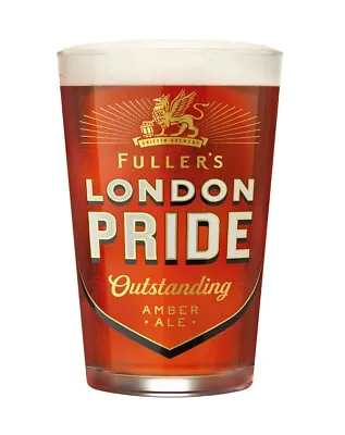 Personalised London Pride Pint Beer Glass Fuller's Gold Label Engraved Gift • £14.99