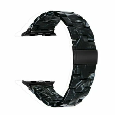 $21.84 • Buy Secure Clasp Resin Band Strap For Apple Watch IWatch Series 7 6 SE 5 4 3 45-38MM