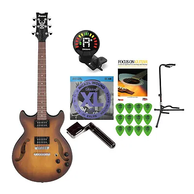 Ibanez AM Artcore 6 String Electric Guitar Tobacco Flat Bundle • $449.99