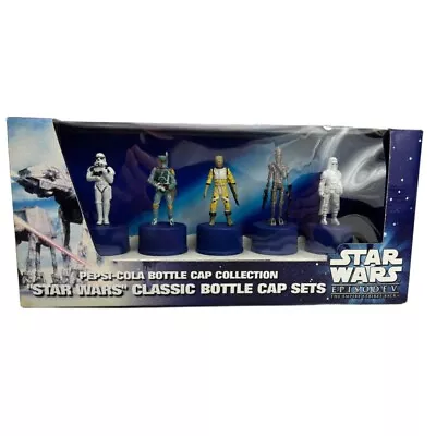 Pepsi Star Wars Classic Bottle Cap Collection In Box Vintage Figures RARE Toy • $55.30