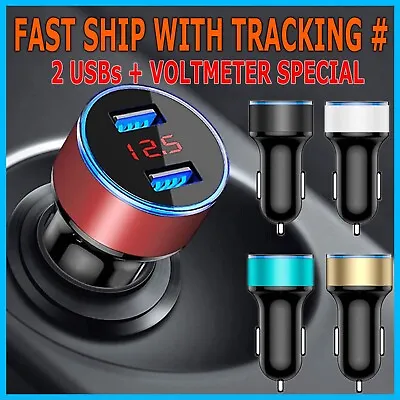 12V Digital LED Display Voltmeter Voltage Gauge Panel Meter Car Motorcycle  • $6.99