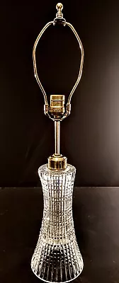 Genuine Waterford Lismore Diamond Fine Cut Crystal Table Lamp - Truly Brilliant! • $729.99