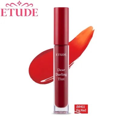 ETUDE HOUSE Dear Darling Water Gel Tint #BR401 Fig Red Lip Stain Vivid Tint New • $13.84