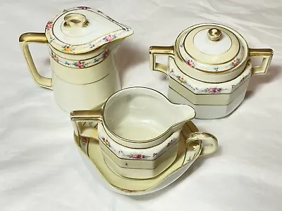 Vintage Noritake Nippon Morimura 4-pc Hand-Painted Porcelain Tea Set **RARE** • $84.99