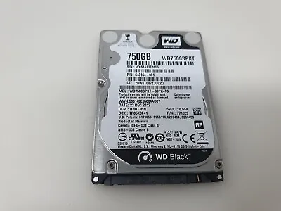 Acer Aspire 7741G HDD Hard Drive 750GB 2.5  SATA WD750BPKT Genuine Item • £29.99