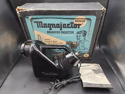 Vintage Magnajector Magnifier Projector + Box Rainbow Crafts Inc TESTED WORKING • $12