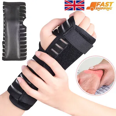 £4.95 • Buy Hand Wrist Brace Support Adjustable Carpal Tunnel Splint Arthritis For Men Women