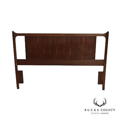 Broyhill Brasilia Mid Century Modern Queen Size Walnut Headboard • $1195