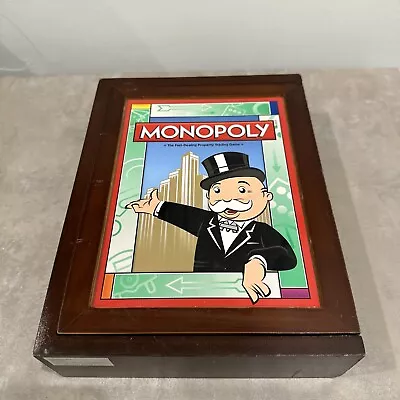 Monopoly Vintage Game Collection Wooden Book Shelf Box Edition • $25.99