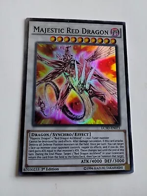 Yugioh Majestic Red Dragon 1st Edition LS5D-EN971 1996 • $5