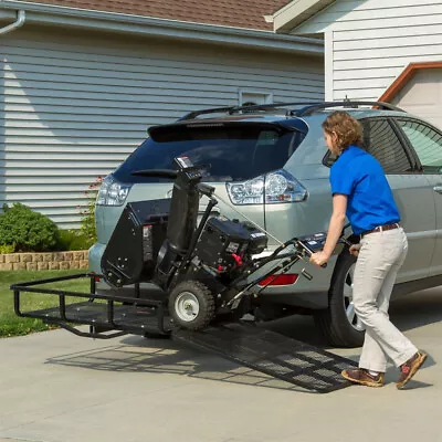 Mobility Scooter Power Wheelchair Snow Blower Lawnmower Hitch Carrier Rack Ramp • $179.99