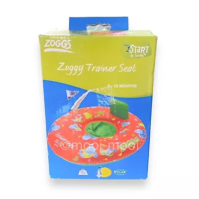 Zoggs Stage 1 Zoggy Trainer Seat Baby Swim Float Orange/Green 0-12 Months 11kg • £12