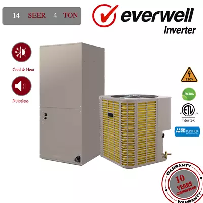 4 TON 14 SEER Ducted Central Split Air Conditioner Heat Pump System • $4237