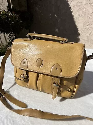 *missing Closing Hardware* Vintage Mark Cross Tan Leather Messenger Purse Bag • $39