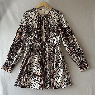 ALICE MCCALLL 'Havana Affair' Mini Animal Print Dress Size 12 BNWT RRP $499 • $162