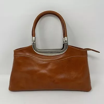 I Medici Firenze Italian Leather Satchel Bag Detachable Shoulder Strap Italy • $125