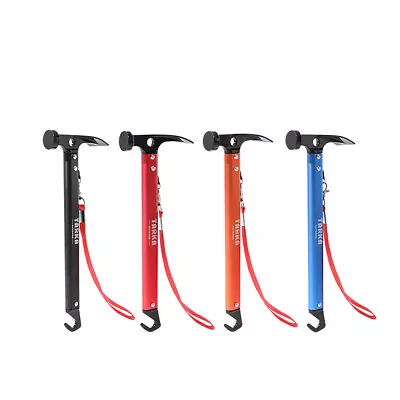 Lightweight Camping Hammer Carbon Steel Head Tent Peg Stakes Puller Hammer New • $26.91