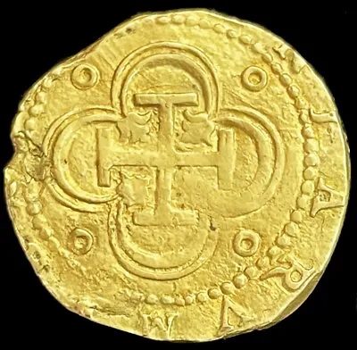 1556 -1598 S B Gold 2 Escudos Felipe Ii Cob Seville Mint  • $3499