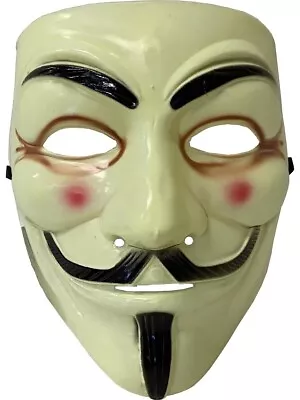 Mask V For Vendetta Mask Fawkes Anonymous Halloween Cosplay Party Costume • $8.88