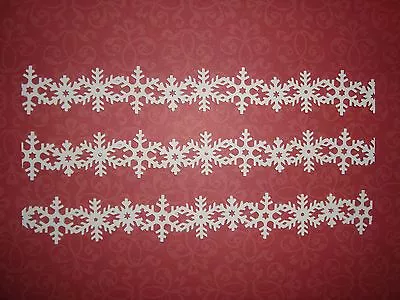 10 Martha Stewart White Snowflake Borders Die Cuts Punches  • $1.99