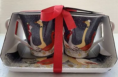 3pc Geese Mug& Tray Set Sara Miller London Portmeirion • £15