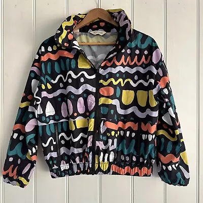 Gorman Raincoat Jacket Size 10 Hood Colourful Pockets • $75