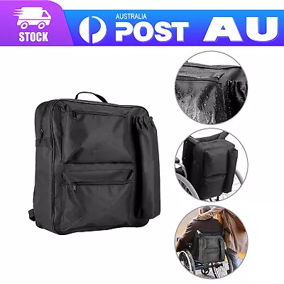 Deluxe Large Wheelchair Mobility Scooter Shopping Bag Holdall Handle Black AU D • $32.99