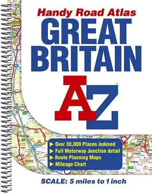 A-Z Great Britain Handy Road Atlas: 4.9 ... By Geographers' A-Z Map Spiral Bound • £8.49