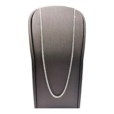 18ct 18K White Gold Italian Fine Wheat Link Chain Necklace 1.70 Grams 40.5cm New • $221.82