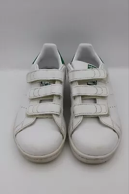 Adidas Size US 13 Kids Stan Smith White And Green Sneakers Unisex • $30