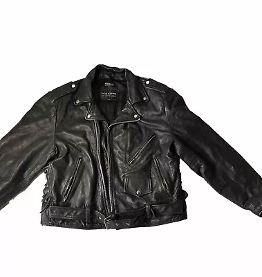 Vintage Black Diamond Leather Jacket Size 50 Men’s  • $69.99