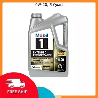 Mobil 1 Extended Performance Full Synthetic Motor Oil 0W-20 5 Qt Freeship • $26.99