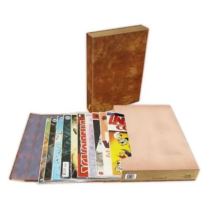 BCW Comic Book Stor-Folio Storage Portfolio Box Carrying Case - Brown Book Style • $13.99