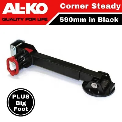 ALKO Drop Down Corner Steady Black 590mm & Big Foot Caravan Stabiliser Steadies • $129