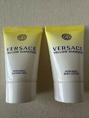 Versace Yellow Diamond 2pc Set 0.8 Floz Shower Gel + 0.8 Floz Body Lotion • $10