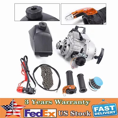 2 Stroke 49CC Pull Start Motor Engine Kit For Pocket Mini Dirt Bike Scooter ATV • $76