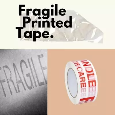 Fragile Marking Packing Tape Handle W/ Care - 12 Rolls 2  X 110 Yards (330') • $32.60