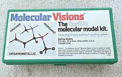 Molecular Visions The Flexible Molecular Model Kit Organic Inorganic W/Case • $14.99