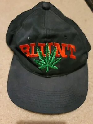 Vintage 90s Blunt Snapback Hat Cap Rap Weed Pot Leaf Hip Hop  • $199.99